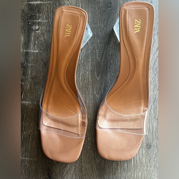 Zara Clear Block Heels - Picture 2 of 4